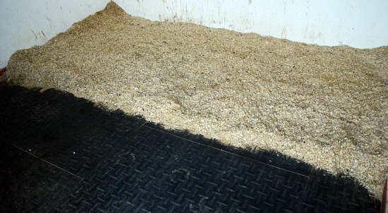 Mucking Out Shavings Clean (www.basic-horse-care.com)